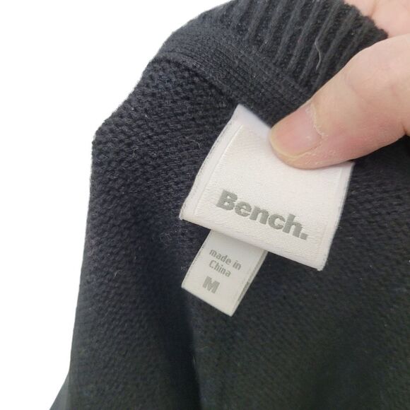 2/$20 Bench 23% Wool Black & Blue Wolf Crew Neck Sweater Size: M - Picture 9 of 10